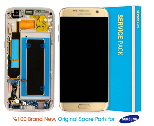 Samsung Galaxy S7 Edge G935 Display Gold - GH97-18533C