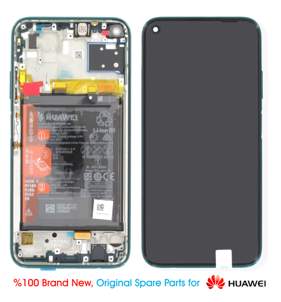 Huawei P40 Lite Display Crush Green - 02353KGA