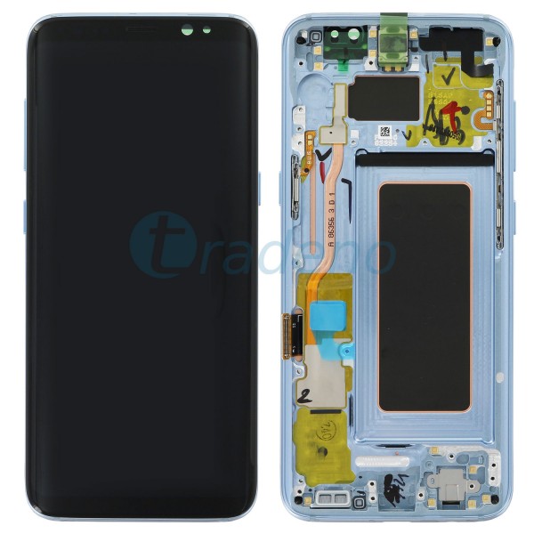 Samsung G950F Galaxy S8 Display Einheit, LCD, Rahmen Blau