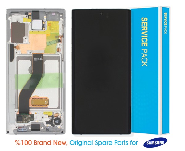 Samsung Galaxy Note 10 N970 Display Aura White - GH82-20818B