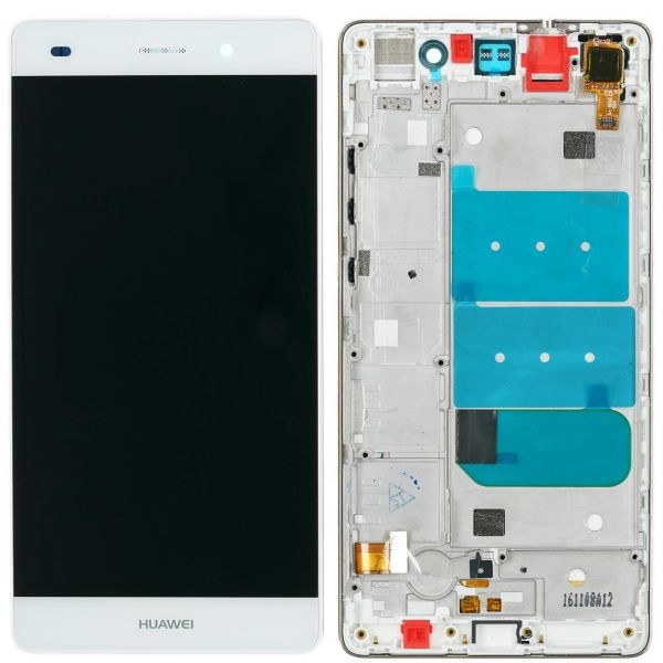 Huawei Ascend P8 Lite Smart Display mit Rahmen weiß