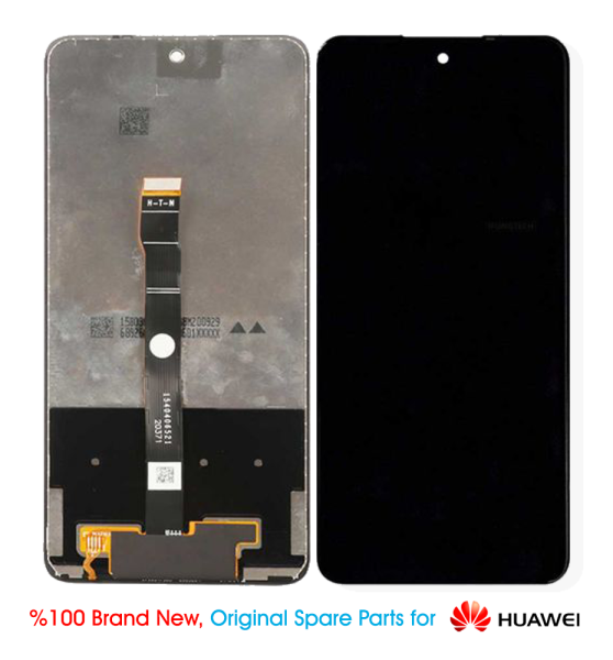 Huawei P smart 2021 / Y7a OEM Display mit Rahmen - schwarz