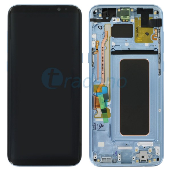 Samsung G955F Galaxy S8 Plus Display Einheit, LCD, Rahmen Blau