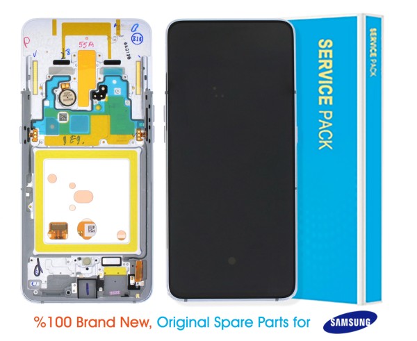 Samsung Galaxy A80 A805 Display Silver - GH82-20348B