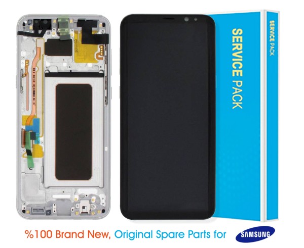 Samsung Galaxy S8 Plus G955 Display Silver - GH97-20470B