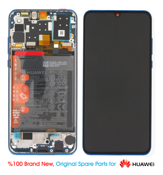 Huawei P30 Lite blue + Battery Display - 02352PJP