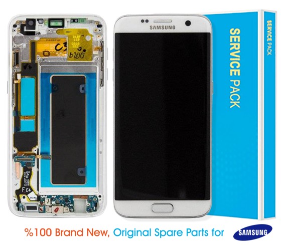 Samsung Galaxy S7 Edge G935 Display White - GH97-18533D
