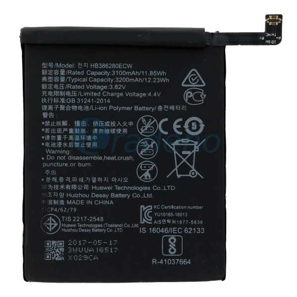 Huawei P10 Akku, Batterie HB386280ECW 3200mAh