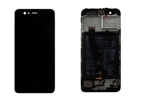 Huawei P10 LCD mit Rahmen und Akku - Black